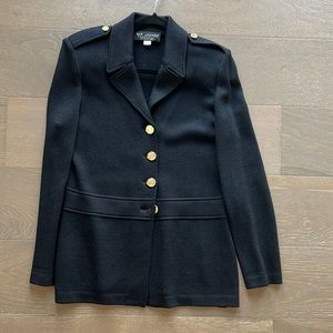 St. John Collection size 4 black knit jacket